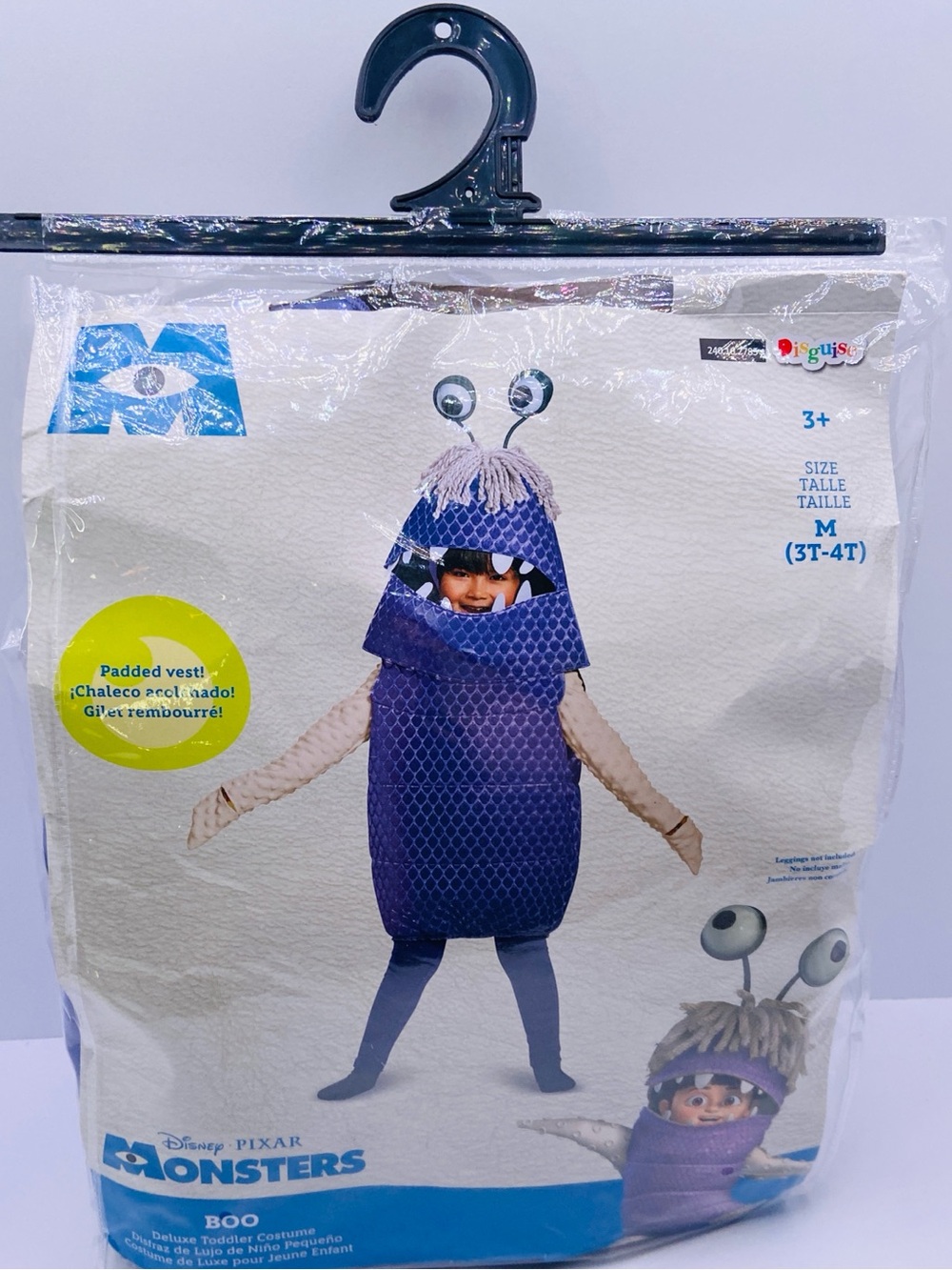 DISGUISE Disney Pixar Monsters Inc
Deluxe Boo Halloween Costume Girl’s Sz 3T-4T - Picture 7 of 14